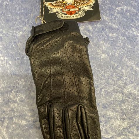 Harley Davidson Womens Black Gloves (s)