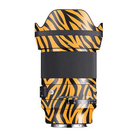 Zebra Gold Pattern Sigma 85mm F/1.4 DG DN E-mount Camera Lens Skin