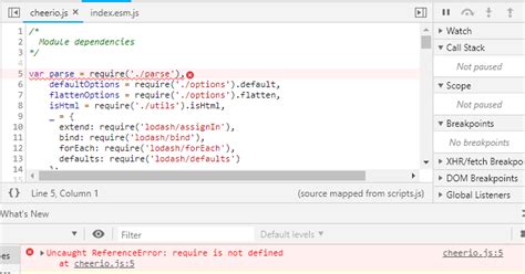 Uncaught ReferenceError Require Is Not Defined 的图像结果