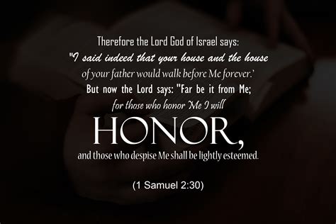 HONOR GOD, AND HE WILL HONOR YOU