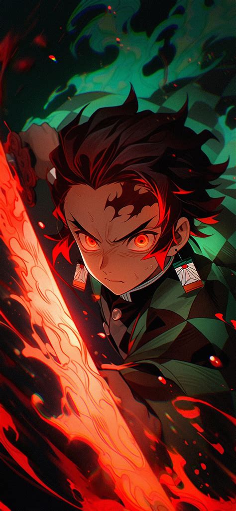 Tanjiro Flame Breathing Wallpaper - Demon Slayer Wallpaper 🗡️🔥
