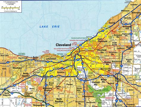 Large Cleveland Maps for Free Download and Print | High-Resolution and Detailed Maps