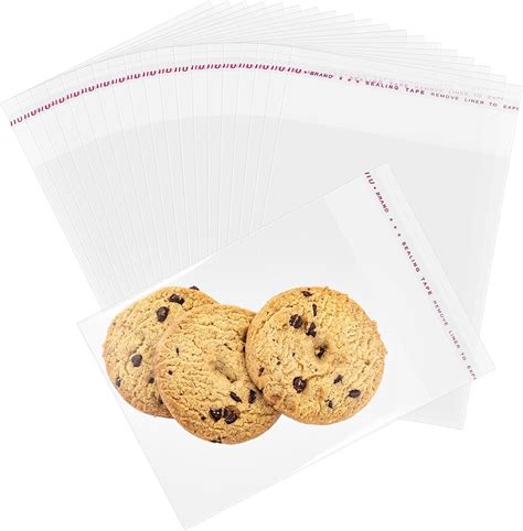300 Pcs Self Sealing Cellophane Bags 4x6 Inch Self Adhesive Cookies ...