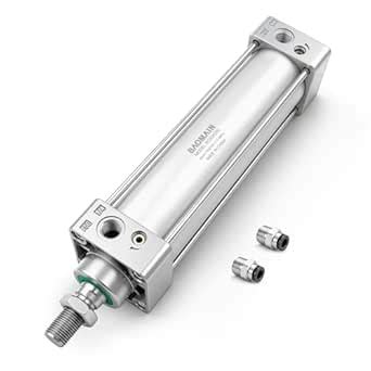 Baomain Pneumatic Air Cylinder SC 50 x 200 PT 1/4, Bore: 50mm, Stroke ...