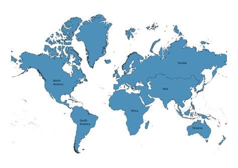 Continents Map - World Map with Continents