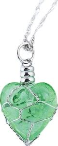 Rack Jack Glow in the Dark Crystal Heart Pendant 800 Silver Alloy ...