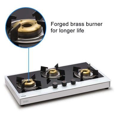 Buy Glen 1073 FB BW AI FFD Gas Hob with Forged Brass Burners