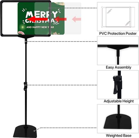 Buy ONCEMORE Adjustable Sign Poster Stand with Aluminum Snap Open, 8.5 ...