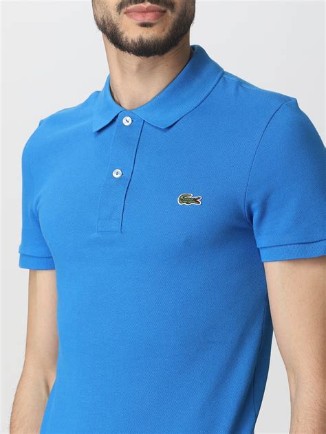 Lacoste Outlet: polo shirt for men - Gnawed Blue | Lacoste polo shirt ...