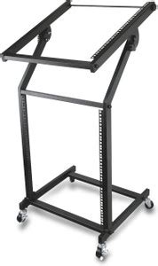 Powerpak Mixer Studio Rack Mount Rolling Stand Adjustable Top Platform ...