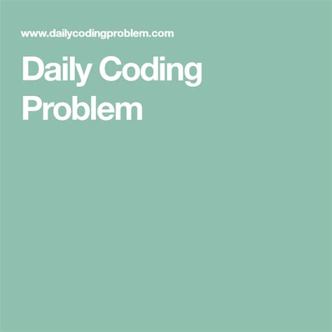 Daily Coding Problem 的图像结果