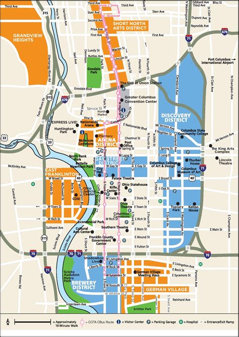 Map Of Downtown Columbus Ohio