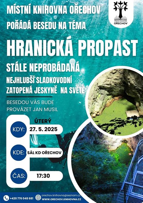 HRANICKÁ PROPAST - STÁLE NEPROBÁDANÁ, Ořechov 105, 68737 Orechov, Czech ...