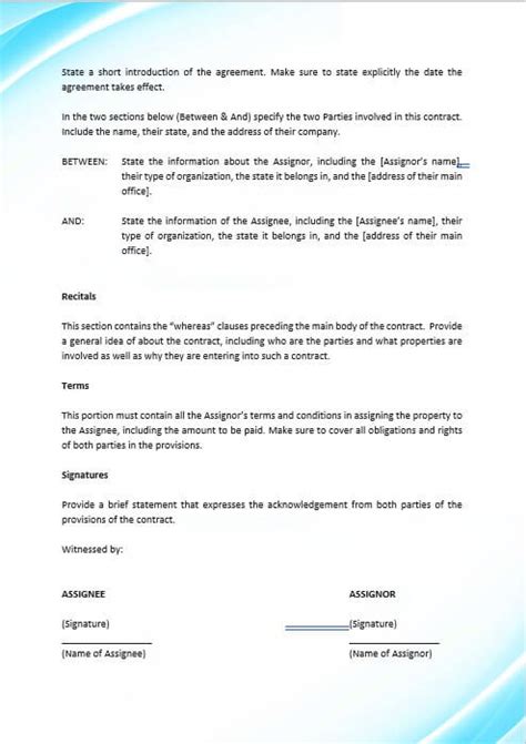 Image result for Assignment of Contract Example