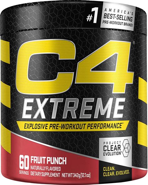 Amazon.com: C4 Extreme Pre Workout Powder Fruit Punch | Preworkout ...