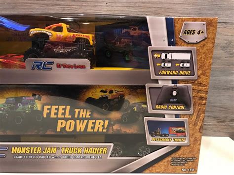 New Bright RC Monster Jam Truck Hauler Radio Control Hauler- Grave ...