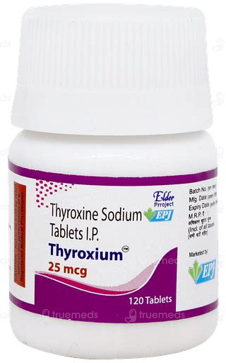 Thyroxium 25mcg Tablet 120: Uses, Side Effects, Price & Substitutes