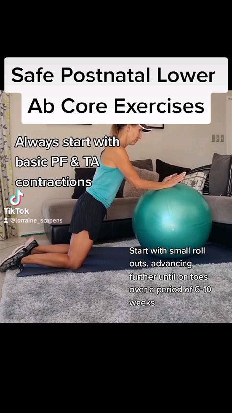 Safe postnatal lower ab core exercises – Artofit