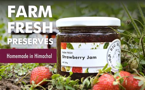 Big Bear Farms fresh fruit jam - 350gm net (Strawberry Jam) : Amazon.in ...