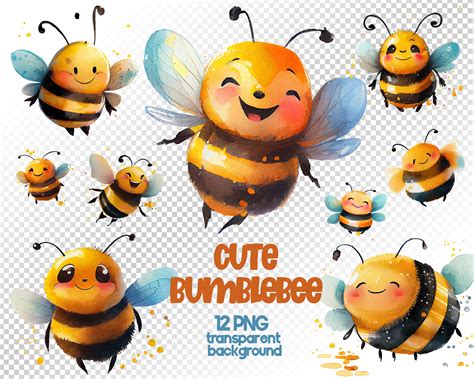 Cute Bumble Bee Clip Art