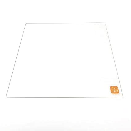 GO-3D PRINT 220mm x 220mm Borosilicate Glass Plate/Bed w/Flat Polished ...