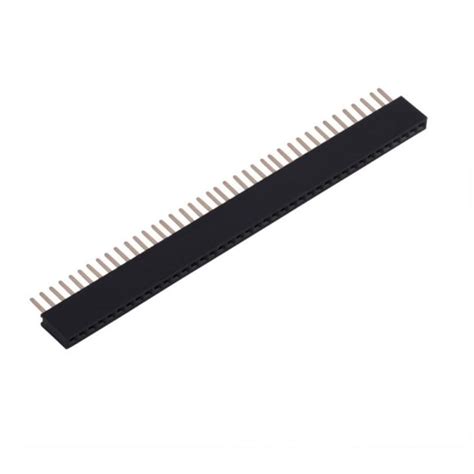 Berg Strip Female Header – 40 Pin Single Row 2.54mm Pitch Connector in ...