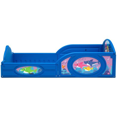 Buy Baby Shark Plastic Sleep and Play Toddler Bed with Attached ...