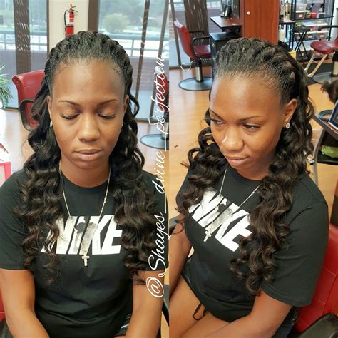 Goddess Braid | Sew In | Wand Curls Text (817)714-8362 to book include ...