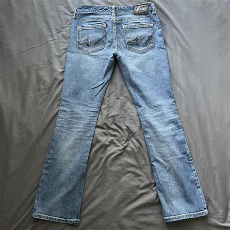 Barely boot Stella Low rise jeans light blue wash... - Depop