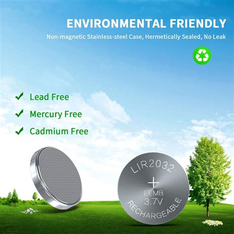 EEMB 50PACK LIR2032 Rechargeable Battery - 3.7V India | Ubuy