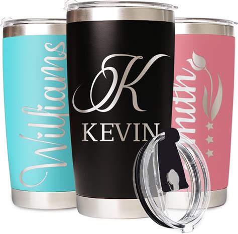 Amazon.com: Personalized Tumbler with Engraved Name - Custom Travel ...