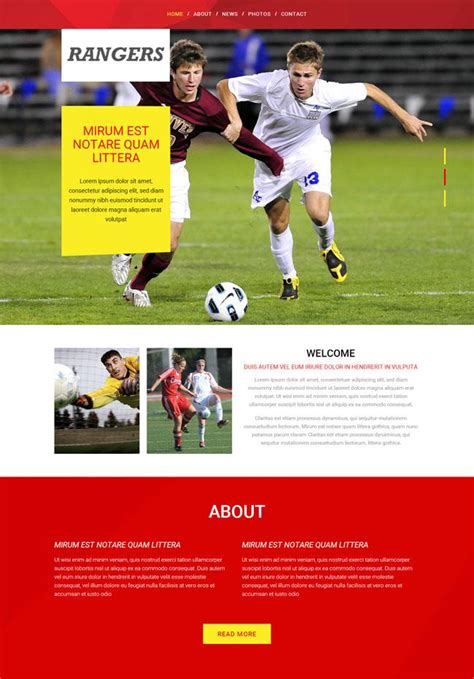 体育竞技足球网站模板-掏宝资源