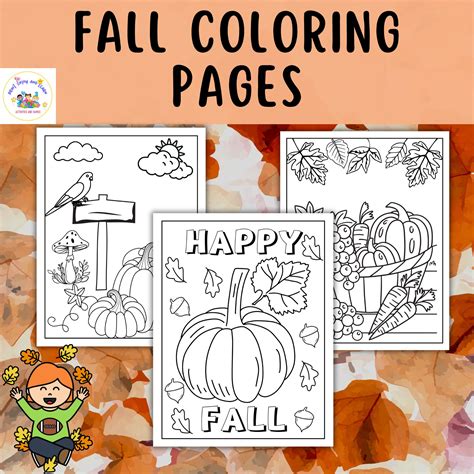 Printable Fall Themed Coloring Pages [2025]