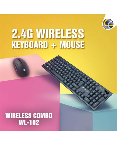 Lapcare WL-102 Wireless Keyboard and High Precision Mouse, 2.4GHz ...