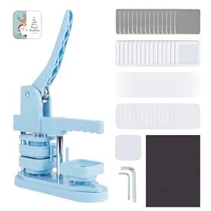 Happizza Fridge Magnet Button Maker Machine,Square-Shaped Pin Maker ...