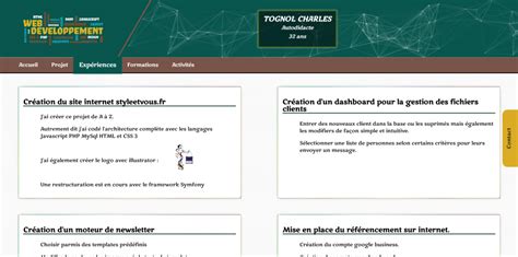 Code HTML Pour Faire Un CV 的图像结果