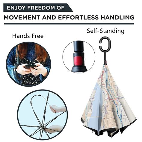 Custom Inverted Umbrella With Inside Print - Customizable Printing ...