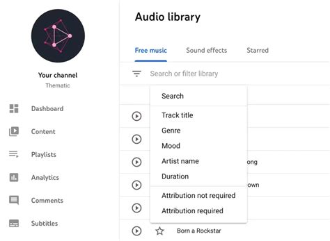 Image result for YouTube Audio Library Tutorial