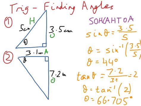 Image result for How to Find Angles of a Triangle Using Trig