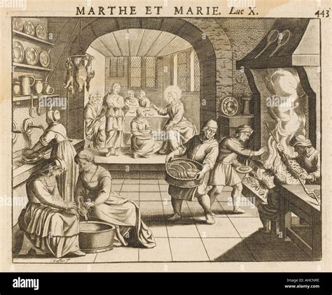 Jesus with mary and martha bible hi-res stock photography and images ...