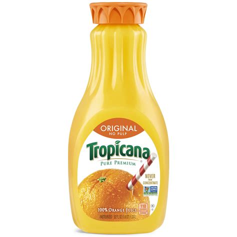 Tropicana 100% Orange Juice, Original, No Pulp