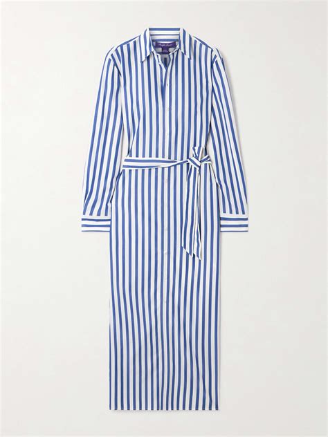 Ralph lauren blue striped dress new arrivals