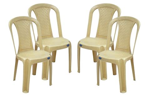 Nilkamal Plastic Chair for Living room |Set of 4 | 3 Year Warranty ...
