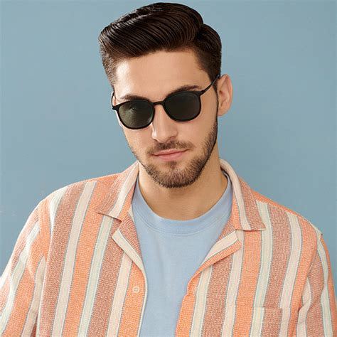 Buy Matte Black Gunmetal Full Rim Rectangle/ Square Vincent Chase AIR ...