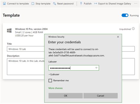 Azure Lab Services 的图像结果