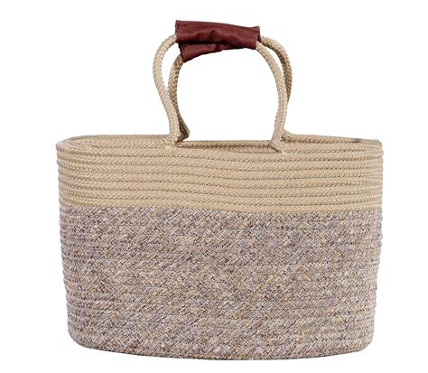 Pano Corsica Polypropelyene Multi-purpose Storage Basket Bag, Beige ...