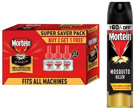 Mortein Insta Mosquito Repellent Refills - 45 ml (Pack of 3) & Mortein ...