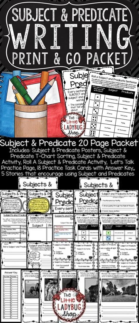 Image result for Subject Predicate 3rd Grade