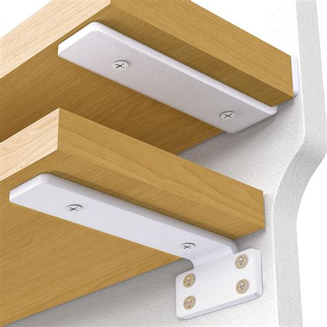 VANCASTLE Shelf Bracket, Floating Shelf Bracket 10 Inch , 6 Pack Heavy ...