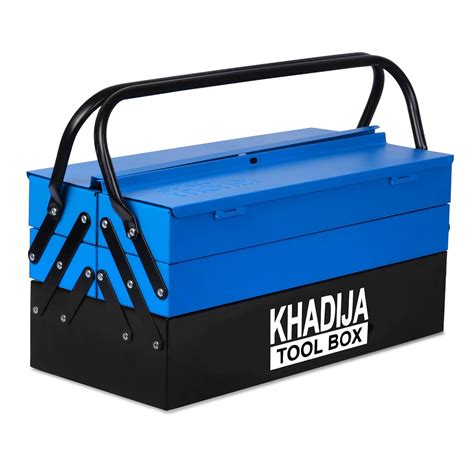 KHADIJA Metal Five Compartment Double Handle Big Storage Professional ...